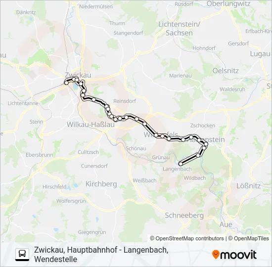 141 Bus Line Map