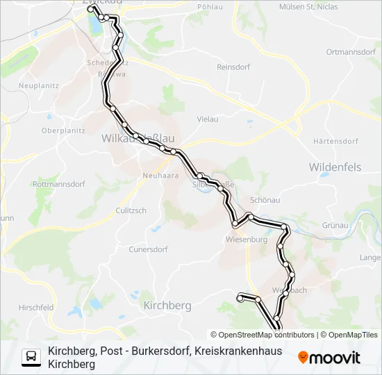 156 Bus Line Map