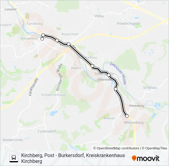 156 Bus Line Map