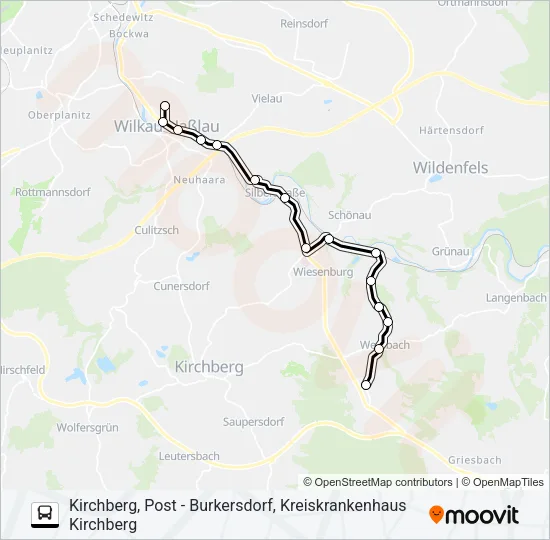 156 Bus Line Map