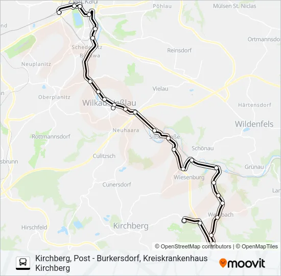 156 Bus Line Map