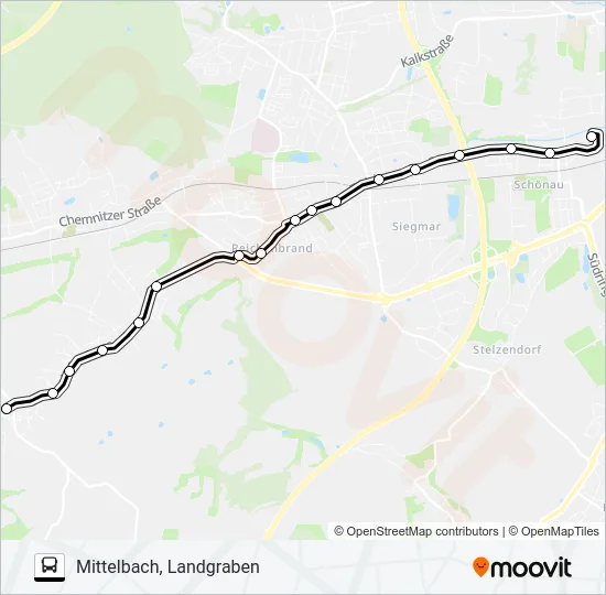 251 Bus Line Map