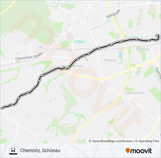 Автобус 251: карта маршрута