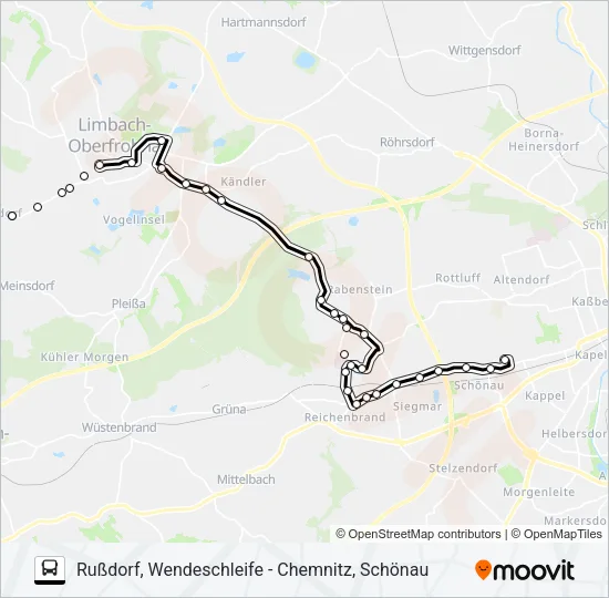 253 Bus Line Map