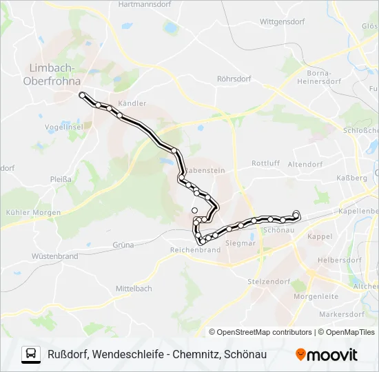 253 Bus Line Map