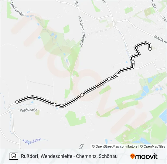 253 Bus Line Map