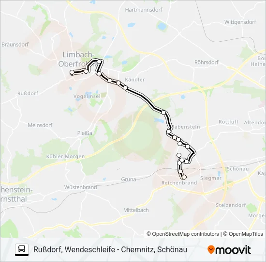 253 Bus Line Map
