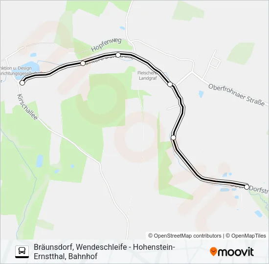 256 Bus Line Map