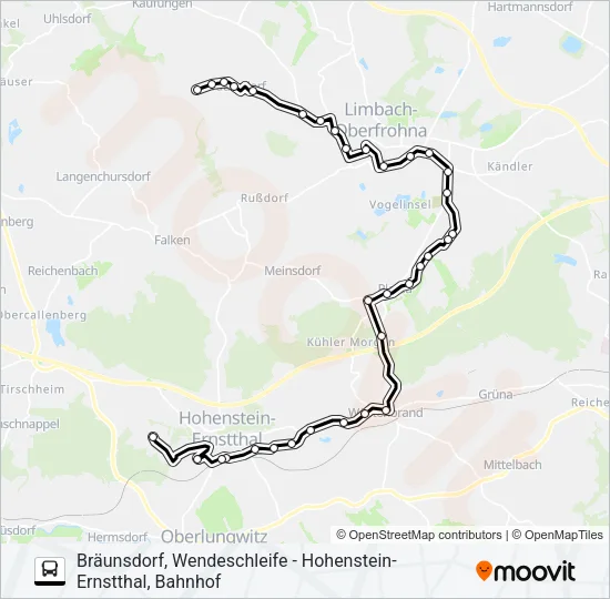 256 Bus Line Map