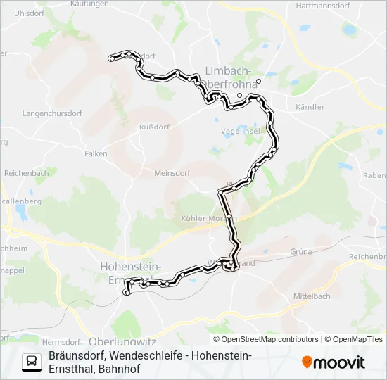 256 Bus Line Map