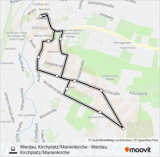 Автобус 168: карта маршрута