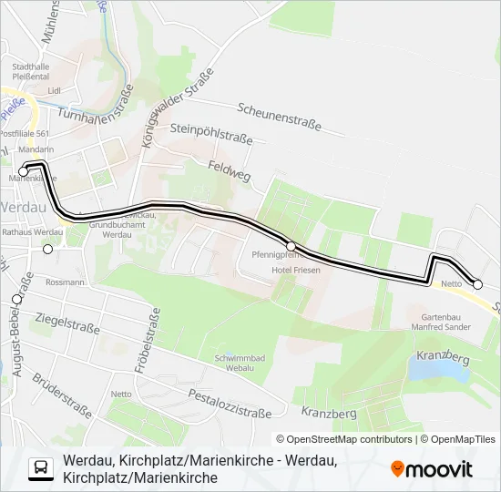 Автобус 168: карта маршрута