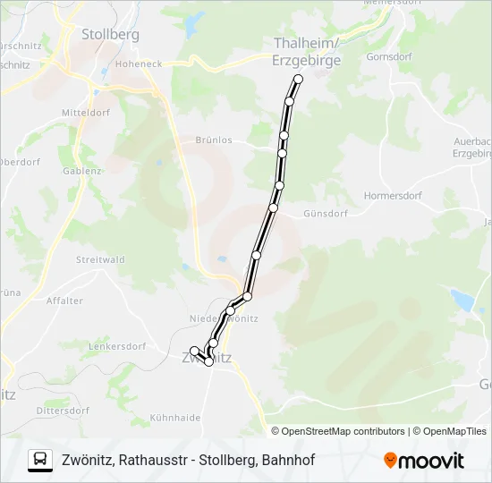184 Bus Line Map