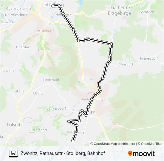 184 Bus Line Map