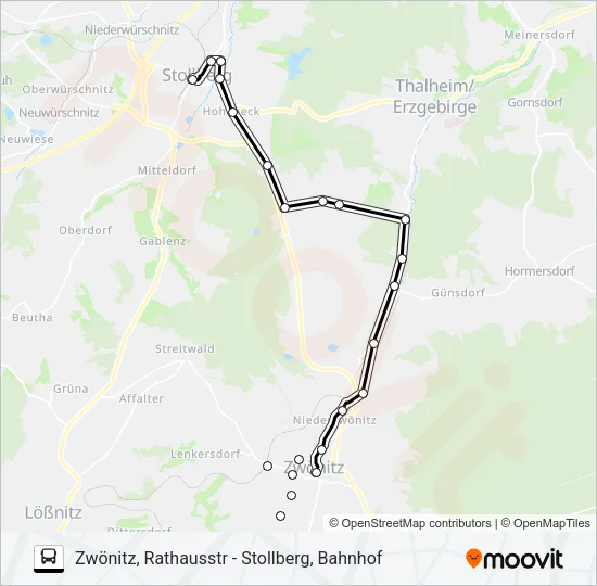 184 Bus Line Map