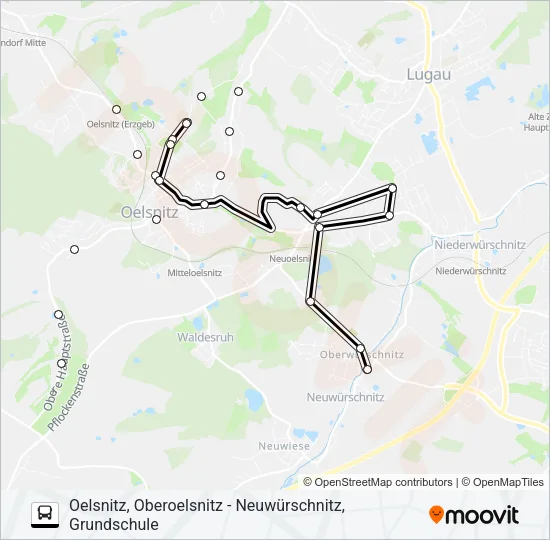 197 Bus Line Map