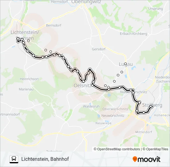 199 Bus Line Map