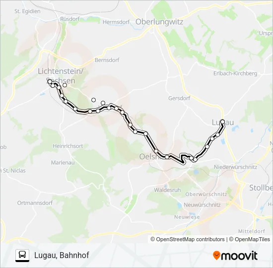 199 Bus Line Map