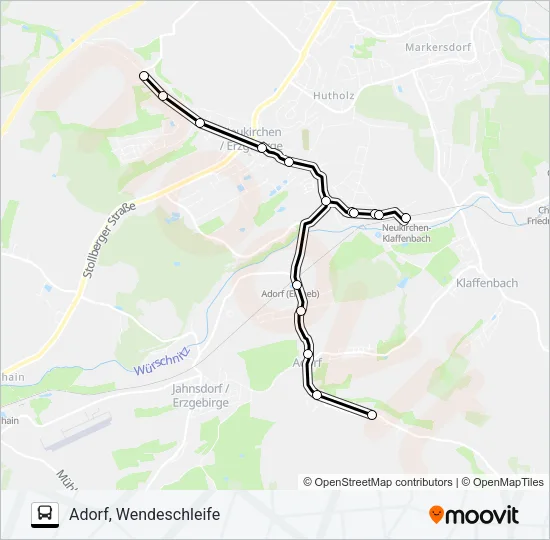 201 Bus Line Map