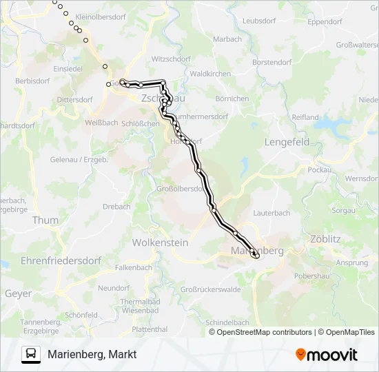 207 Bus Line Map
