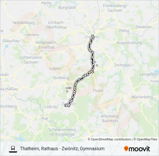 211 Bus Line Map