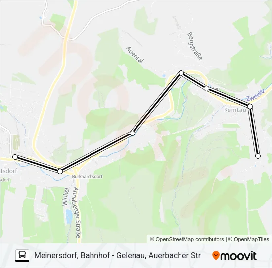 212 Bus Line Map