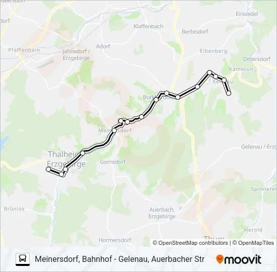 212 Bus Line Map