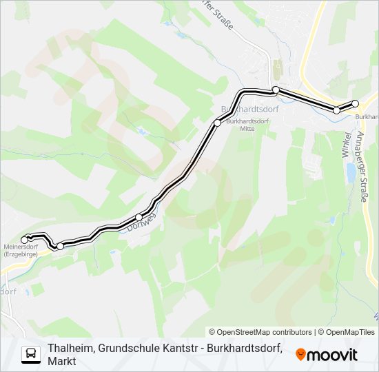 Автобус 212: карта маршрута
