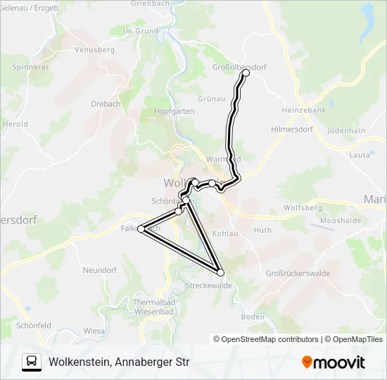217 Bus Line Map