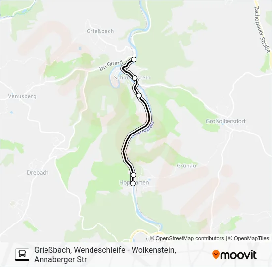 Автобус 217: карта маршрута