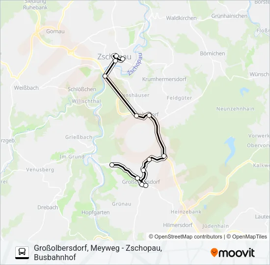 233 Bus Line Map
