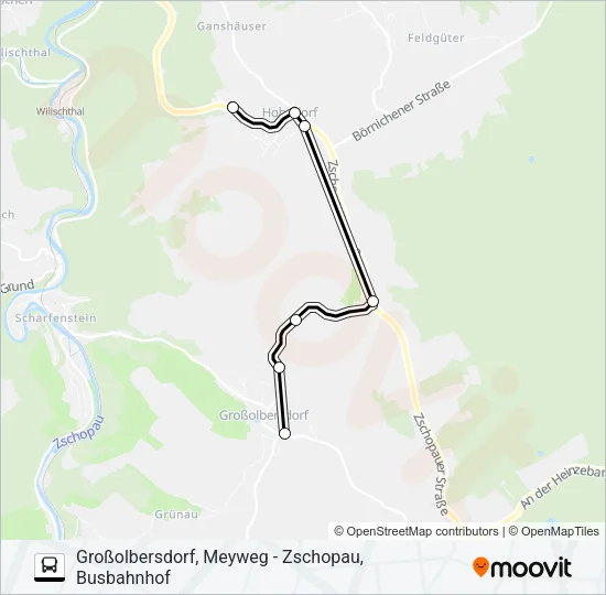 233 Bus Line Map