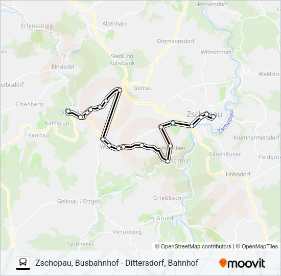 235 Bus Line Map