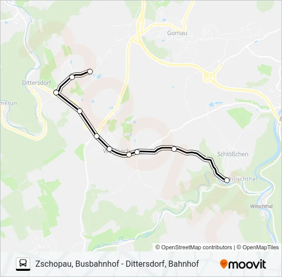 235 Bus Line Map