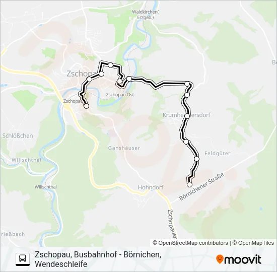237 Bus Line Map