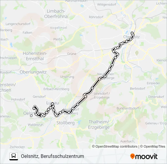 262 Bus Line Map