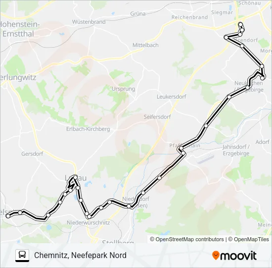 262 Bus Line Map