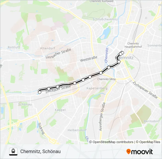 1 Light Rail Line Map