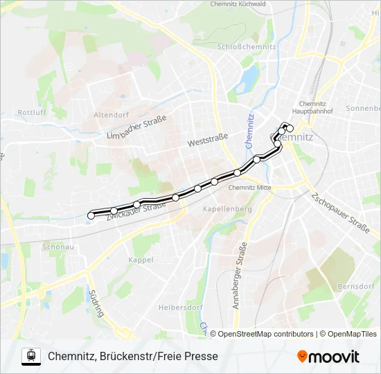 1 Light Rail Line Map