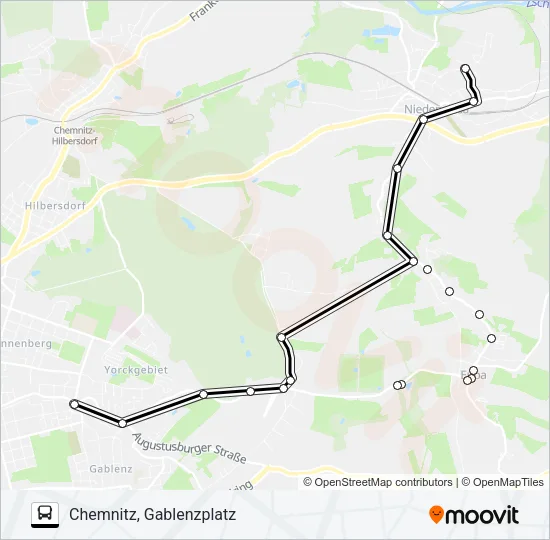 83 Bus Line Map