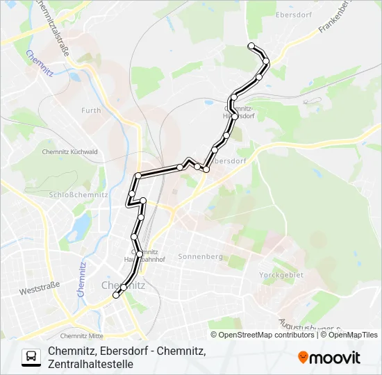 N11 Bus Line Map