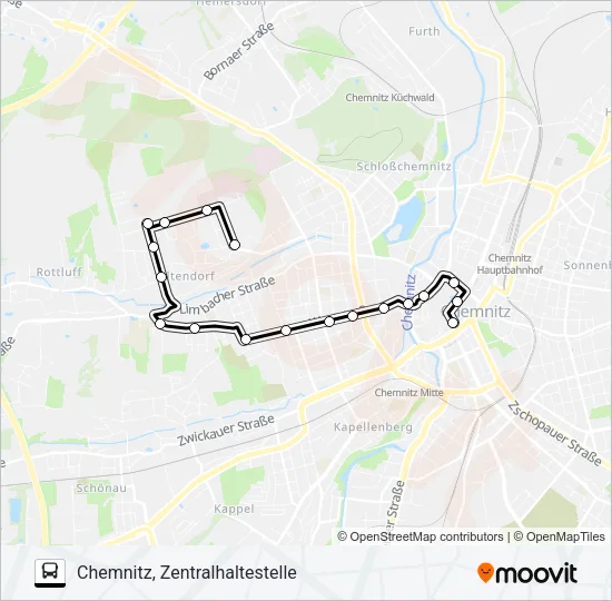 Автобус N17: карта маршрута
