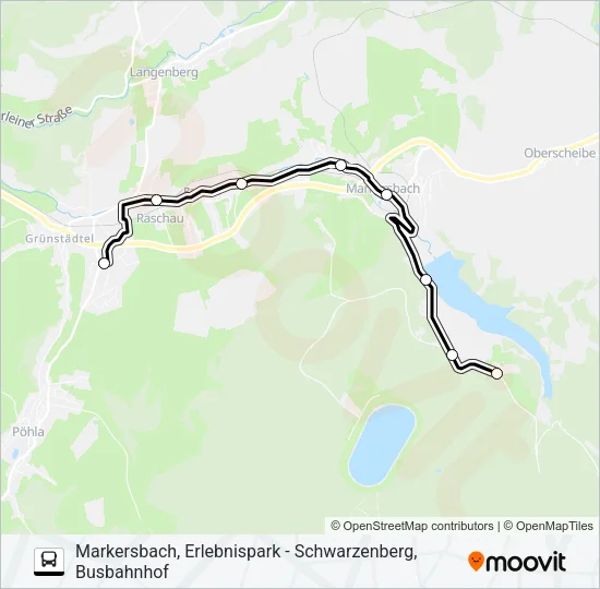 332 Bus Line Map
