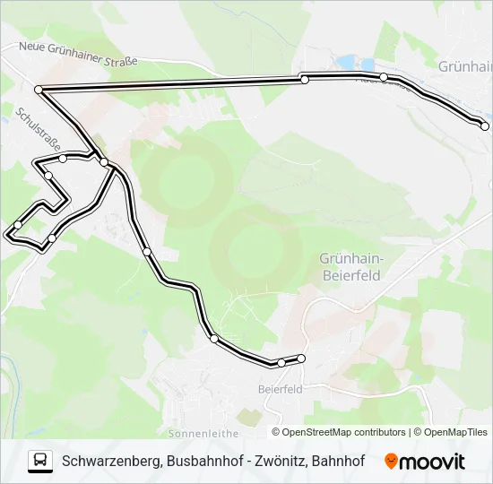 342 Bus Line Map
