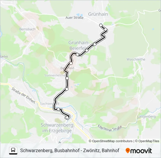 342 Bus Line Map