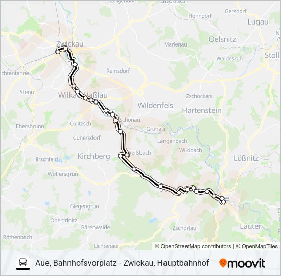 Автобус 360: карта маршрута