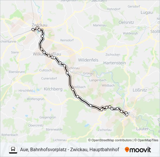 Автобус 360: карта маршрута