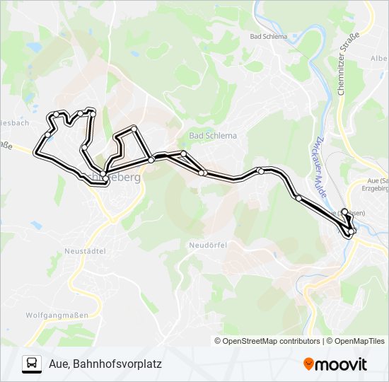 362 Route: Schedules, Stops & Maps - Aue, Bahnhofsvorplatz (Updated)