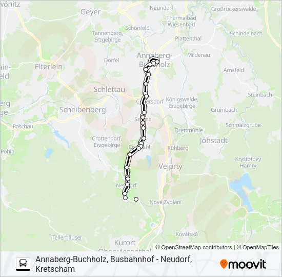 428 Bus Line Map