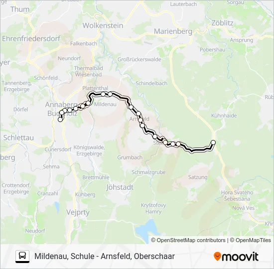 Автобус 431: карта маршрута